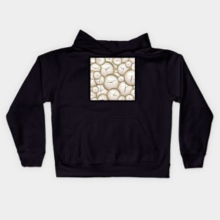 Gold Clocks Passing Time #1 Kids Hoodie